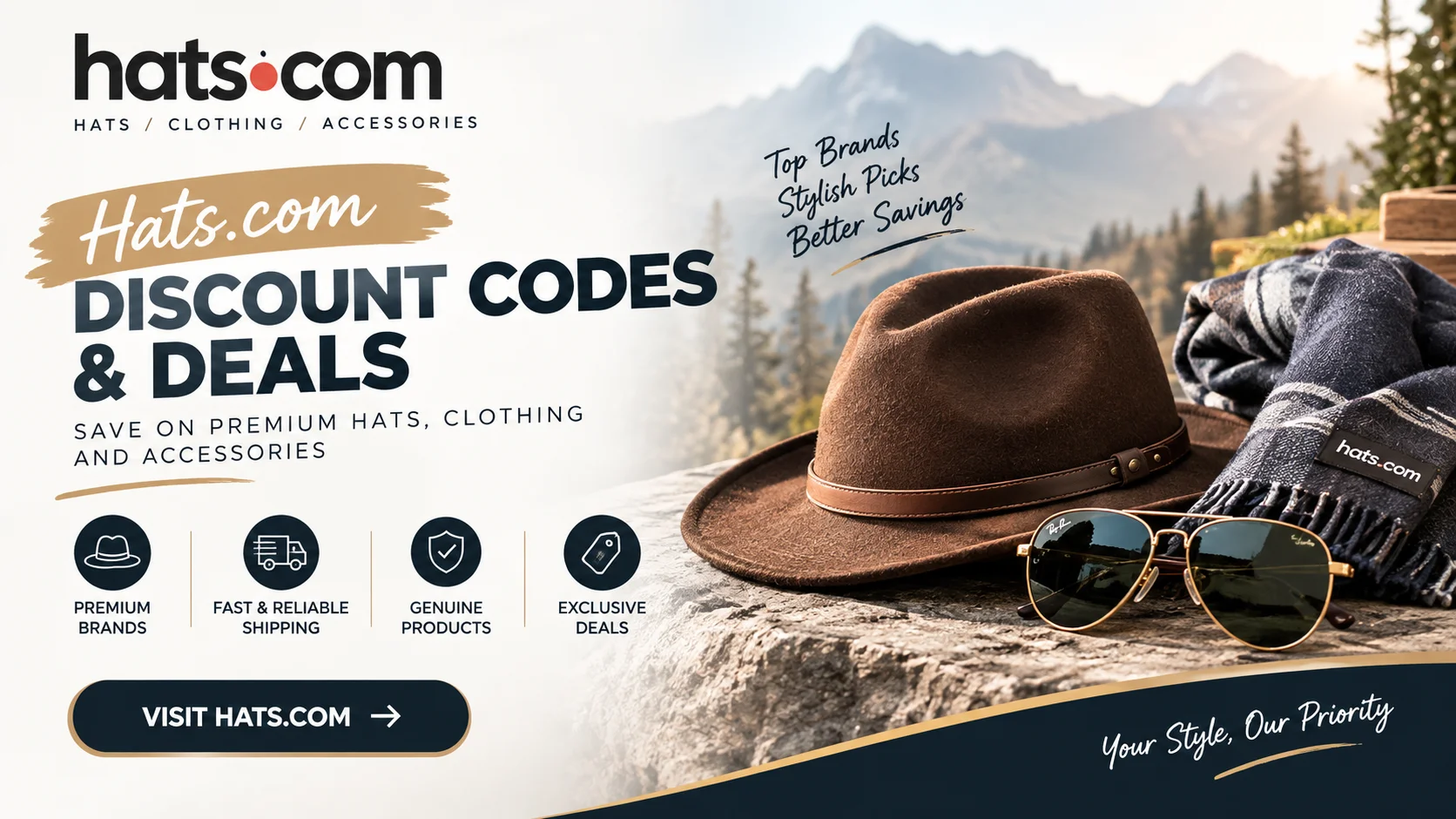 Hats.com fall accessories collection with scarves, headbands, and sunglasses