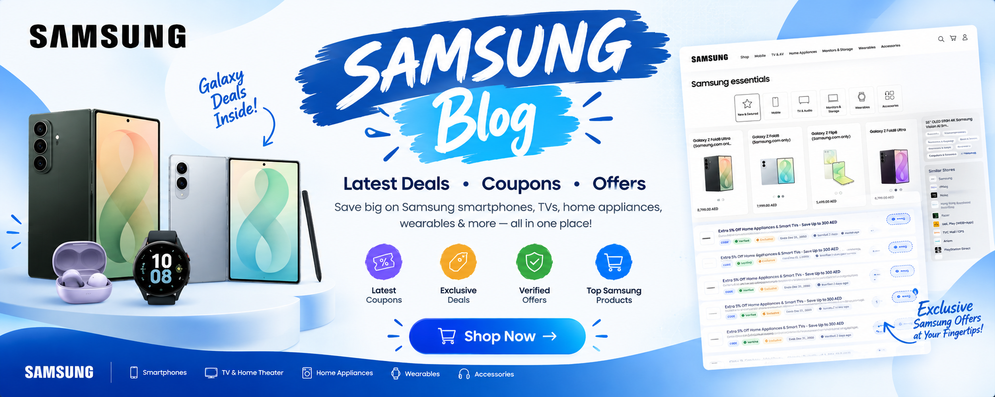 Samsung Promo Codes & Deals Guide: Save Big on Smart TVs, Galaxy Phones & Appliances