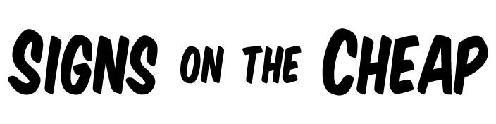 Signs on the Cheap logo