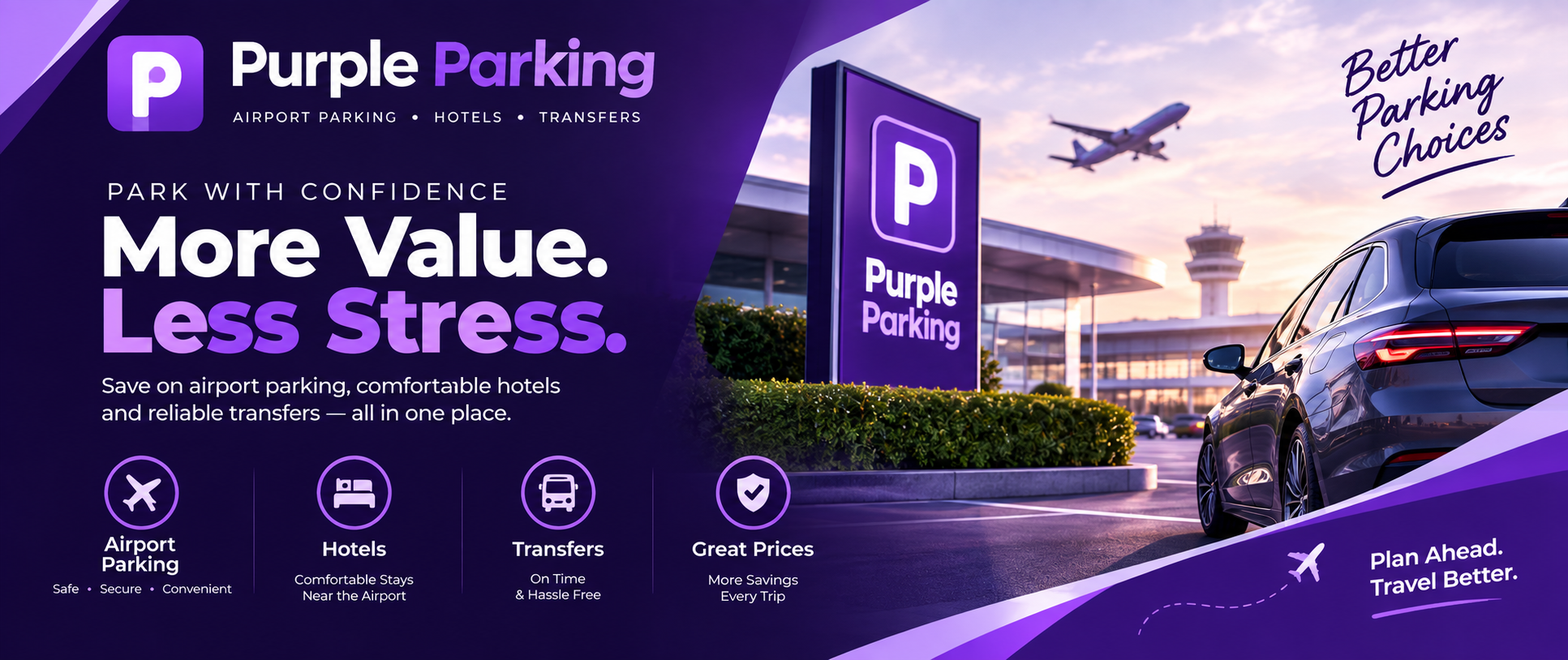 Purple Parking Discount Codes and Airport Parking Voucher Deals