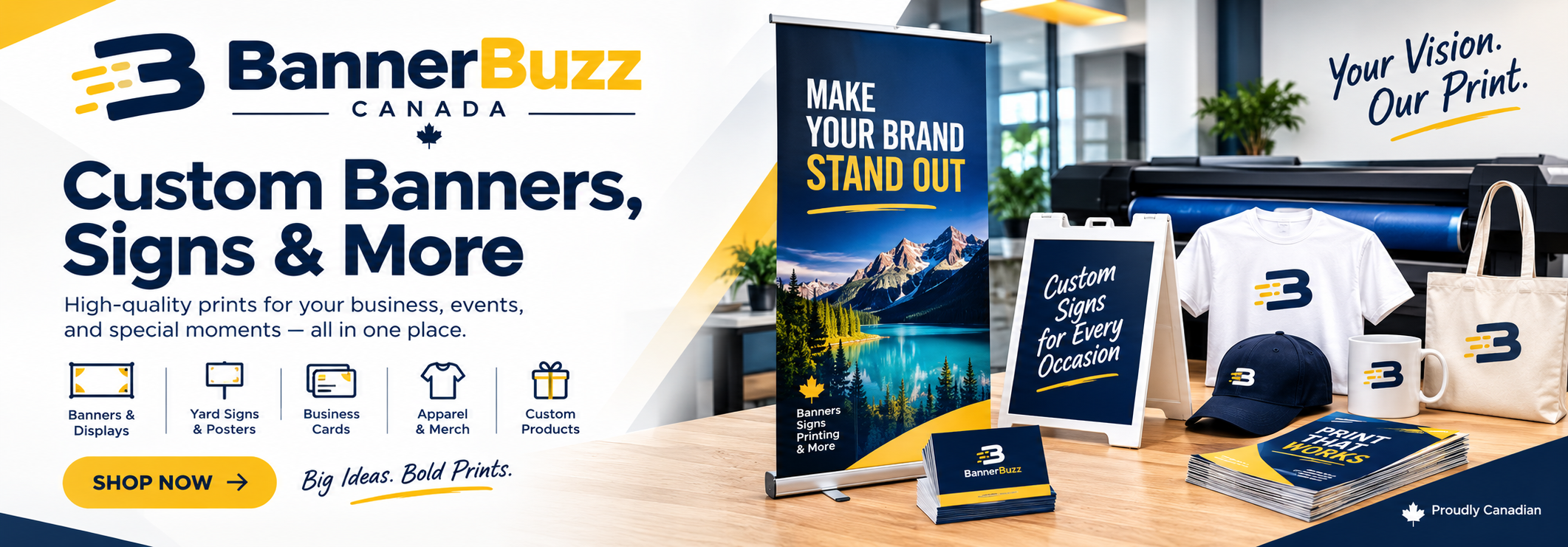 BannerBuzz Canada Discount Codes and Custom Printed Signage Deals